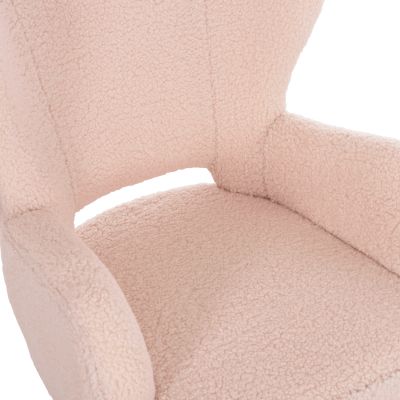 ARMCHAIR MYLIE HM8394.23 ECRU BOUCLE FABRIC 66x76x90Hcm.