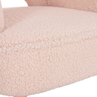ARMCHAIR MYLIE HM8394.23 ECRU BOUCLE FABRIC 66x76x90Hcm.