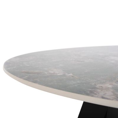 ТРАПЕЗНА МАСА КРЪГЛА ZOD  Φ135x74Hсм.-цвят сив мрамор