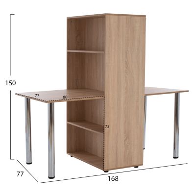 ДВОЕН ОФИС С БИБЛИОТЕКА SONAMA HM2413 168Χ77Χ150.