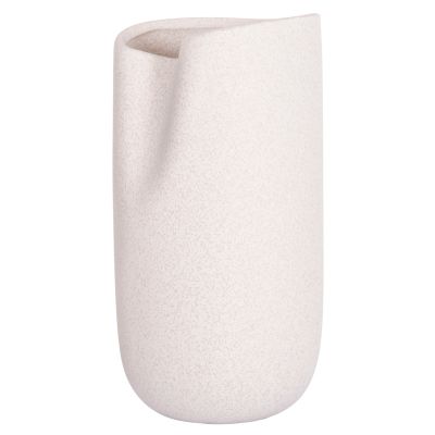 CERAMIC TABLE DECOR GLAZE HM4607.01 OFF WHITE WITH CRYSTALLISATION 15,2x15x30Hcm