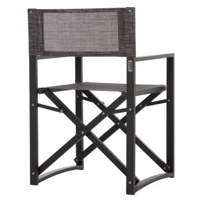 DIRECTOR'S CHAIR ALUMINUM DUPRE HM5094.01 GREY COLOR 57x48,5x85.5Hcm.