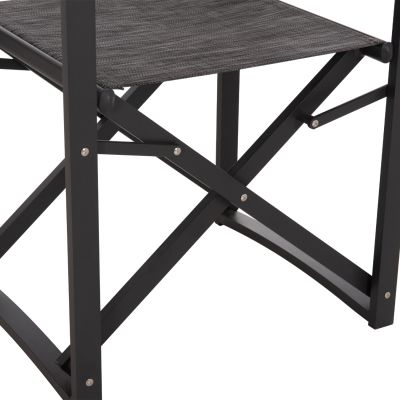 DIRECTOR'S CHAIR ALUMINUM DUPRE HM5094.01 GREY COLOR 57x48,5x85.5Hcm.
