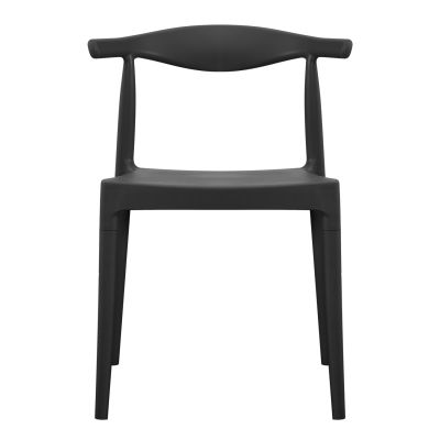 OUTDOOR DINING CHAIR ALOR HM6624.02 POLYPROPYLENE IN BLACK 47x55x74.5Hcm.
