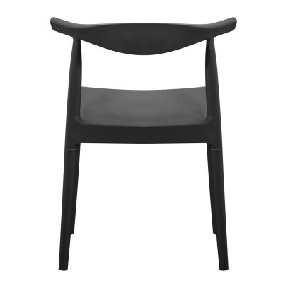 OUTDOOR DINING CHAIR ALOR HM6624.02 POLYPROPYLENE IN BLACK 47x55x74.5Hcm.