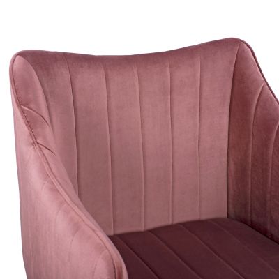 ARMCHAIR ALLYSA HM8518.02 VELVET DUSTY PINK 57x58x84Υ cm