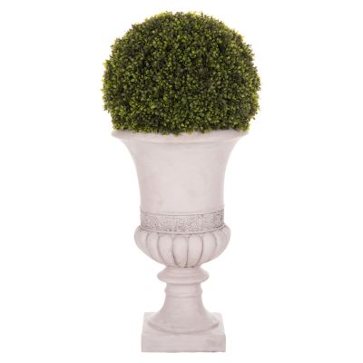 DECORATIVE SYNTHETIC PLANT IN AMPHORA HM4023 TOPIARY BOXWOOD 82H cm.