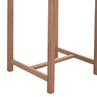 SET BAR TABLE WITH 2 BAR STOOLS PRESSCOT HM10918 TEAK WOOD IN NATURAL COLOR