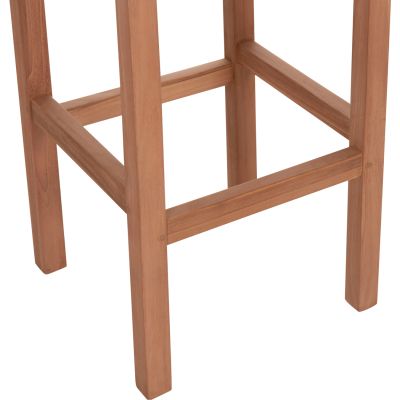 SET BAR TABLE WITH 2 BAR STOOLS PRESSCOT HM10918 TEAK WOOD IN NATURAL COLOR