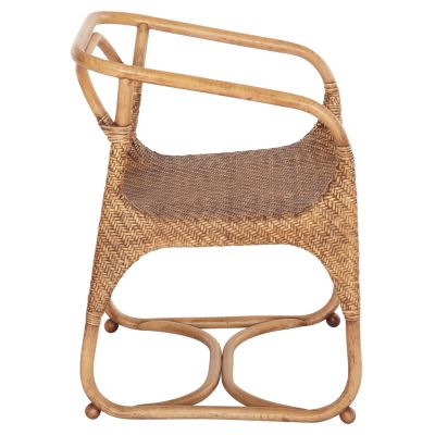 ARMCHAIR RELIK HM9955.02 NATURAL RATTAN-WALNUT COLOR 60x57x79Hcm.