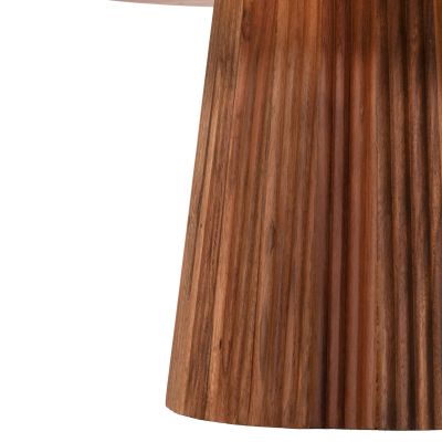 Сет от 2 кръгли маси за кафе Groot- естествен цвят (диаметър 80 см и 45 см).