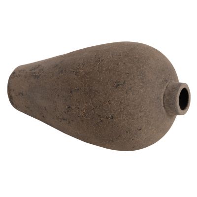 DECORATIVE FLOOR VASE HM7912 TERRACOTTA IN GREY COLORING Φ73x130Hcm.