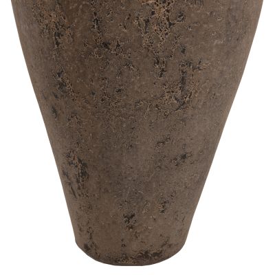 DECORATIVE FLOOR VASE HM7912 TERRACOTTA IN GREY COLORING Φ73x130Hcm.