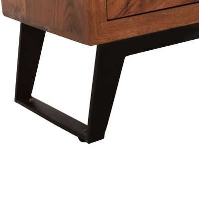 Drawer Fansi 3 Drawer HM8474.11 from solid acacia wood 80Χ35Χ86