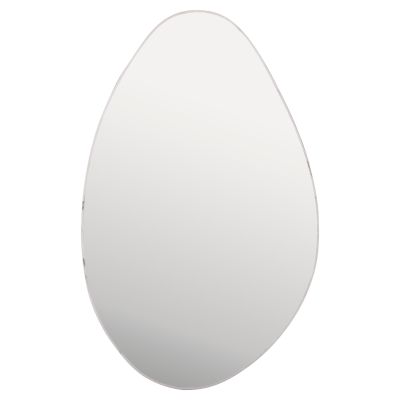 WALL MIRROR DROP HM4488.05 MDF FRAME IN WHITE MARBLE COLORING 50x80Hcm.
