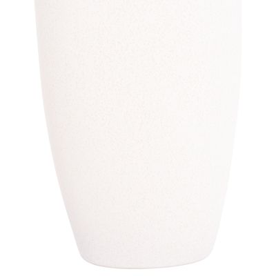 CERAMIC TABLE DECOR VASE "GALAD" HM4587.01 OFF WHITE WITH CRYSTALLISATION Φ17,5x40H cm.