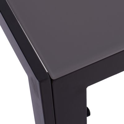 OUTDOOR DINING SET 7PCS MIRI HM10875.01 GREY METAL TABLE--ALUMINUM CHAIRS