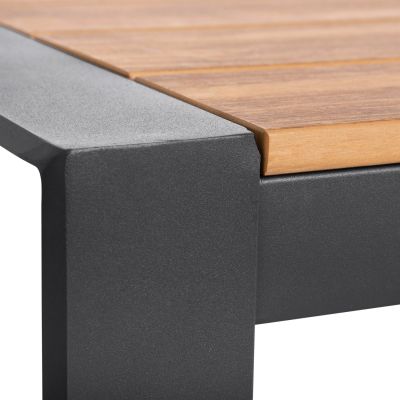 OUTDOOR DINING SET 5PCS MAGNET HM10997.03 ALUMINUM IN ANTHRACITE--POLYWOOD--P.E.ROPE