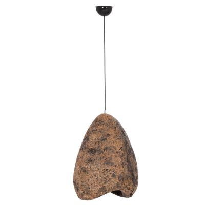 CEILING PENDANT LAMP STONE-LOOK STONER (S) HM4417.03 GREY/BROWN-- 37x30x45Hcm.