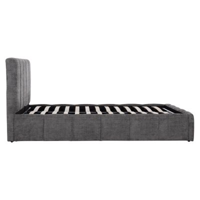 DOUBLE BED WITH STORAGE SPACE ENYA HM763.01 GREY FABRIC--FOR MATTRESS 160x200cm