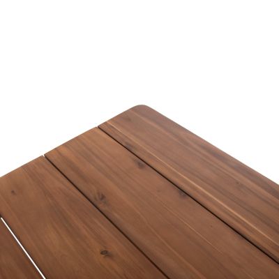 OUTDOOR DINING TABLE NAVANT HM6136 SOLID ACACIA WOOD-NATURAL COLOR 200x100x75Hcm.
