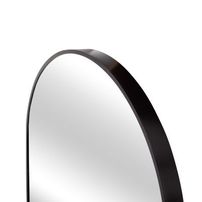 WALL MIRROR SERIES ARCHER HM4500.01 OVAL ALUMINUM FRAME IN BLACK 59x79Hcm.