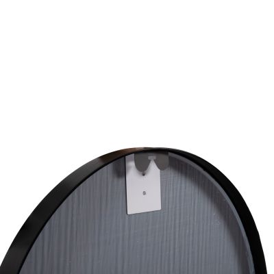WALL MIRROR SERIES ARCHER HM4500.01 OVAL ALUMINUM FRAME IN BLACK 59x79Hcm.