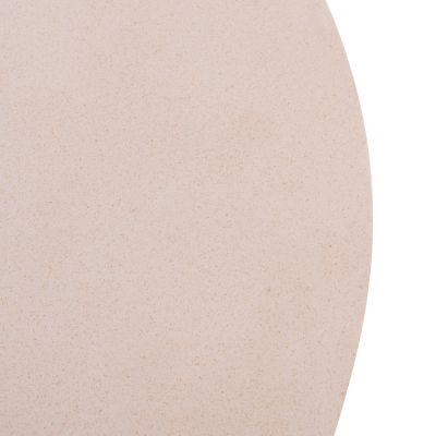 COFFEE TABLE ROUND ALLAN HM18162.02 FIBER CEMENT IN WHITE--Φ92x49Hcm.