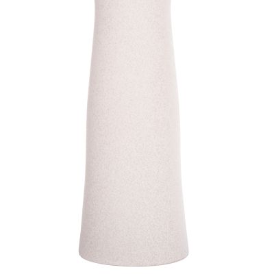 CERAMIC TABLE DECOR SCEPTER HM4636.01 OFF WHITE WITH CRYSTALLIZATION Φ18x49Hcm.