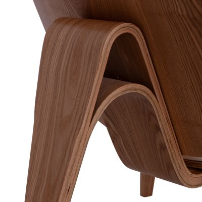 Armchair Superior P., HM1128.03 Natural color,white cushions PU 90x76x76Η cm