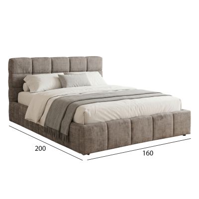 Спалня VITO 160х200 см -кафяв цвят