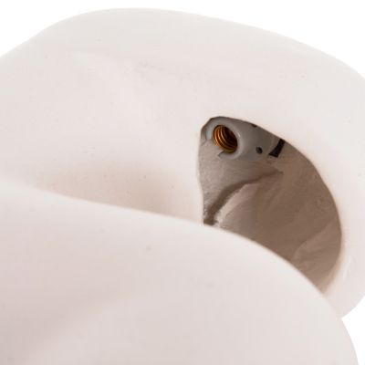TABLE DECORATIVE LAMP ELBAR HM4698.02 FIBER CEMENT IN WHITE--[E14]--44x12x50Hcm.