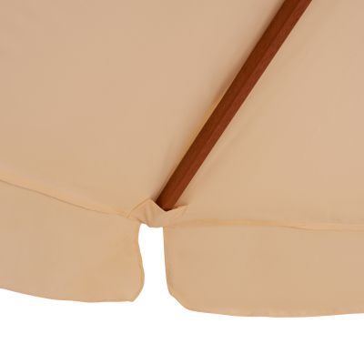 Professional umbrella 3x3m with wooden frame HM6022 Beige
