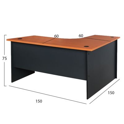 Професионален офис ъгъл 150x150Χ75 - цвят череша