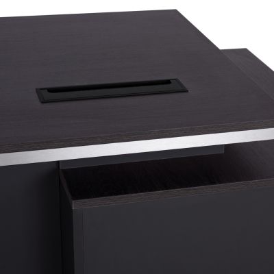 Професионален офис с ляв шкаф Rosewood -180x80x76см