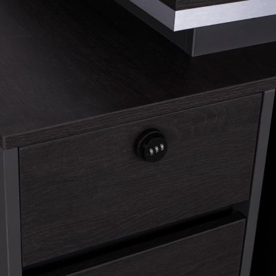 Професионален офис с ляв шкаф Rosewood -180x80x76см