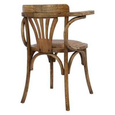 Дървен стол Vienna Type Antique natural HM0180.01 с мат 58,5x49,5x77 см