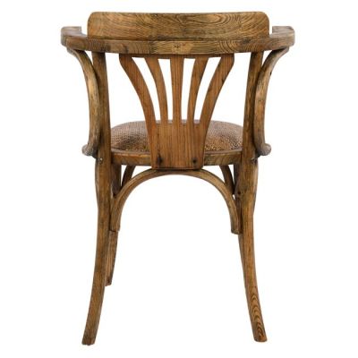 Дървен стол Vienna Type Antique natural HM0180.01 с мат 58,5x49,5x77 см