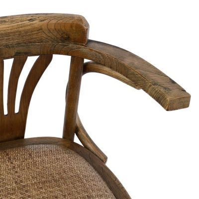 Дървен стол Vienna Type Antique natural HM0180.01 с мат 58,5x49,5x77 см