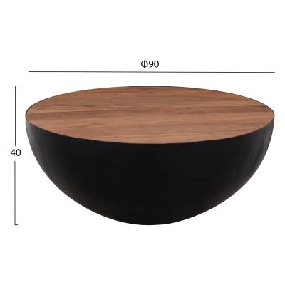 Декоративна холна маса Bowl Round Φ90x40cm 