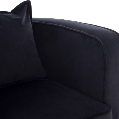 TIANA ARMCHAIR WITH GOLD METAL FRAME AND LOW BACK IN A SEMI-CIRCULAR ARRANGEMENT HM8738.04