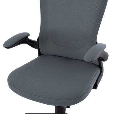 Office Chair FB91178.10, black frame, grey mesh fabric, 60x56x105