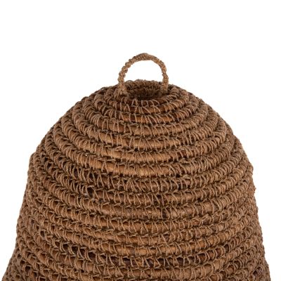 CEILING PENDANT LAMP HM7818 DRIED BANANA TREE FIBERS IN NATURAL COLOR Φ60x90-180Hcm.