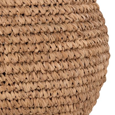 DECORATIVE FLOOR VASE HM7866 PALM FIBER MAT IN NATURAL COLOR Φ34x50Hcm.