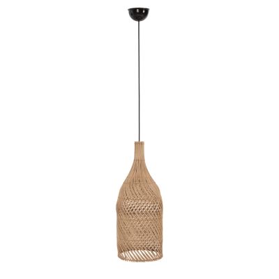 CEILING PENDANT LAMP HM7883 NATURAL RATTAN IN NATURAL COLOR Φ34,5x178Hcm.
