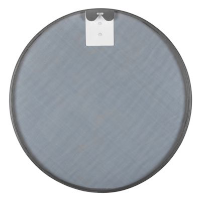 WALL MIRROR ROUND HM9582.40 ALUMINUM FRAME IN SILVER Φ50x3 cm.