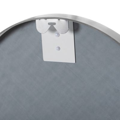 WALL MIRROR ROUND HM9582.40 ALUMINUM FRAME IN SILVER Φ50x3 cm.