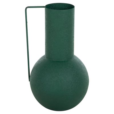 DECORATIVE VASE FLAGON HM4260.03 METAL IN GREEN Φ26x45Hcm.