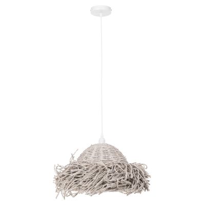 CEILING PENDANT LAMP HM4349 SEAGRASS IN WHITEWASH COLOR Φ50x25-135Hcm.
