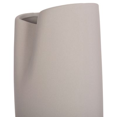 CERAMIC TABLE DECOR GLAZE HM4607.03 MATTE GREY 15,2x15x30Hcm